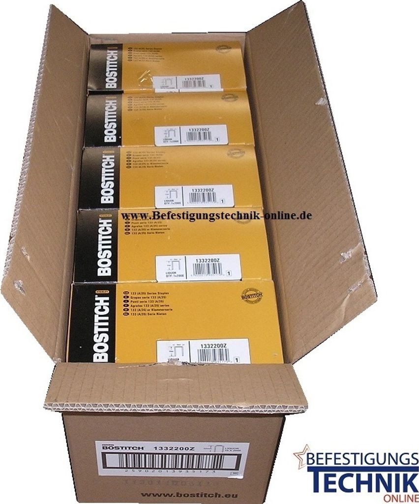 SW904022Z/22mm B.35mm x L.22mm Kartonverschlussklammer Verpackungsklammer verbronzt KL-09