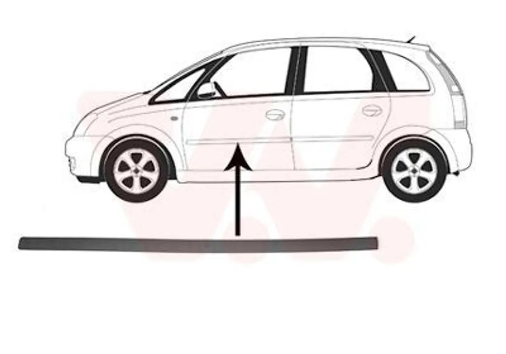 Protection porte avant gauche VAN Wezel 3781403 en plastique rigide