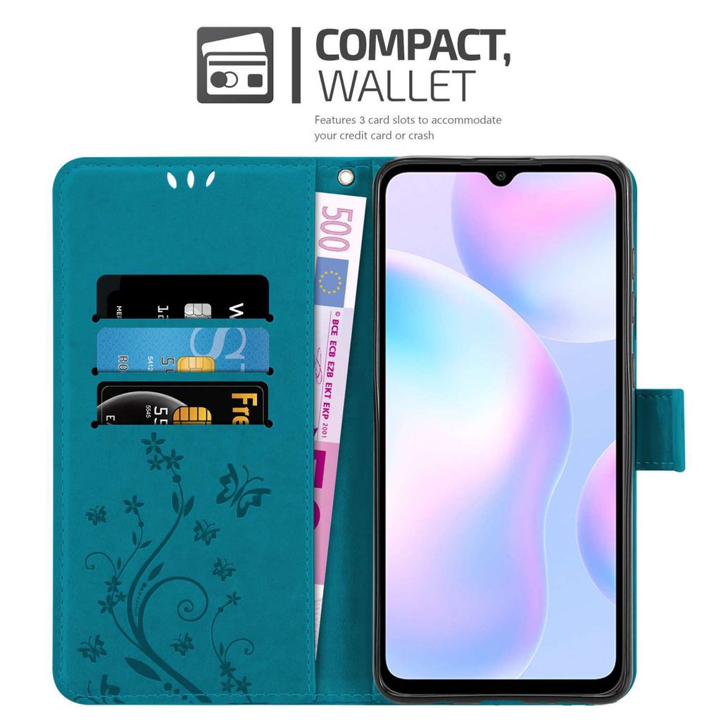 HONLEN Custodia per Redmi 9A / Redmi 9AT Case, (6.53 Inches) Trasparente Sfumato TPU Silicone Progettata, 4 Angoli rinforzati Case - Corgi