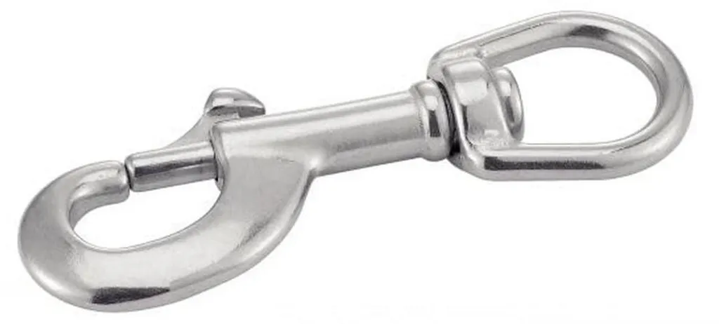 Mousqueton 90 mm Inox A4 D-Work : Robustesse et Anti-Corrosion Marine