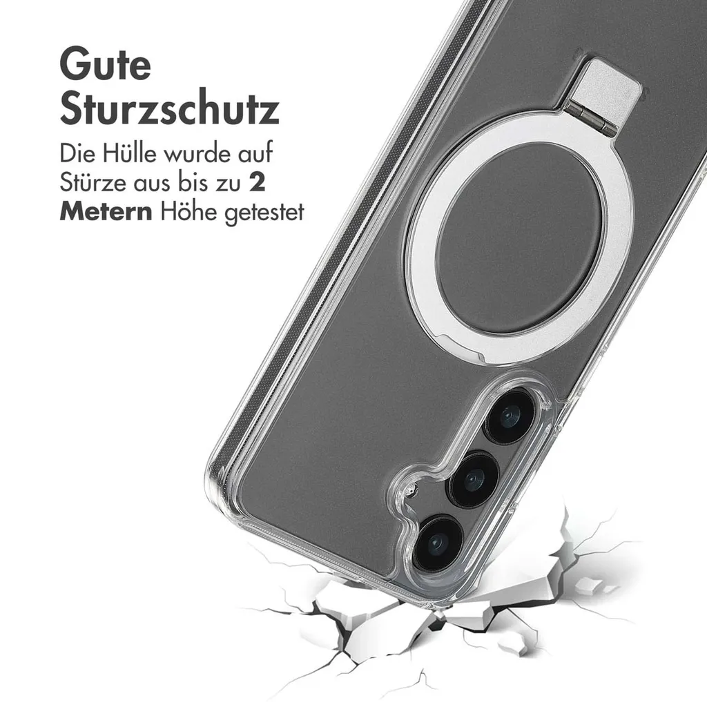 Accezz Ring Stand Backcover con MagSafe Samsung Galaxy S24 - Trasparente - 4