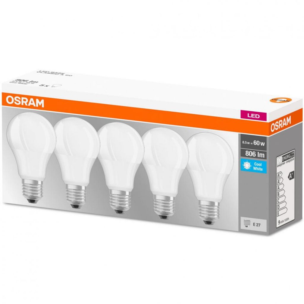 Osram LED BASE CLASSIC A 60 FR 8.5 W/4000 K E27 Immagine del prodotto 