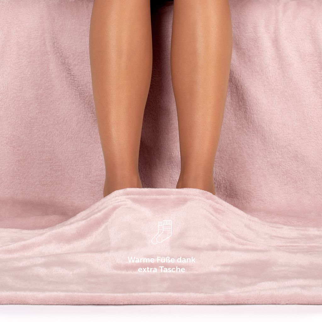 Blumtal weiche Decke mit Ärmeln - Kuscheldecke mit Ärmeln, Produktbild 4