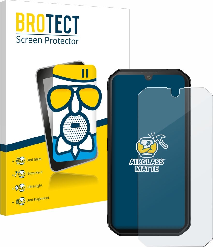BROTECT Entspiegelungs Schutzglas für Blackview BV9900E Schutzfolie Panzer Folie Glas Display Schutz matt
