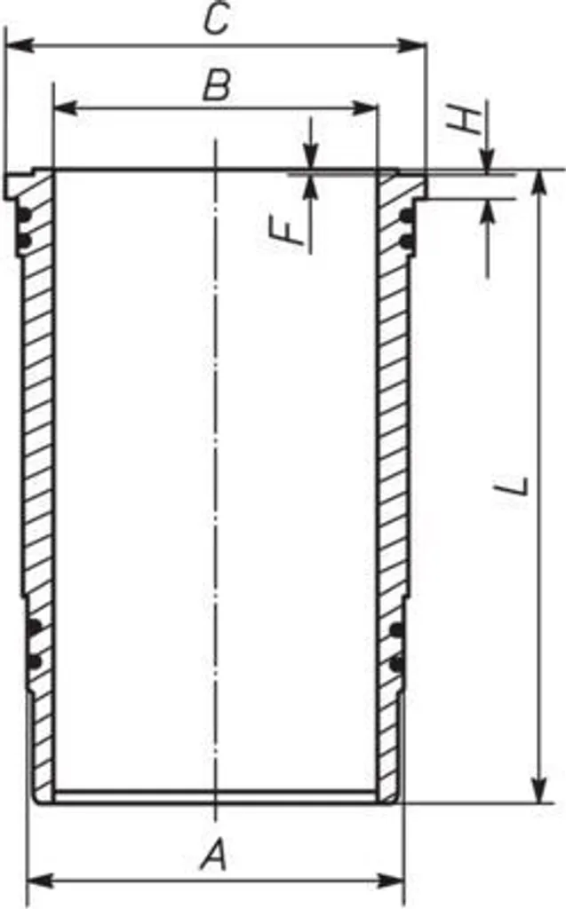 Réparation moteur Solaria URBINO I : Chemise de cylindre MAHLE 144mm