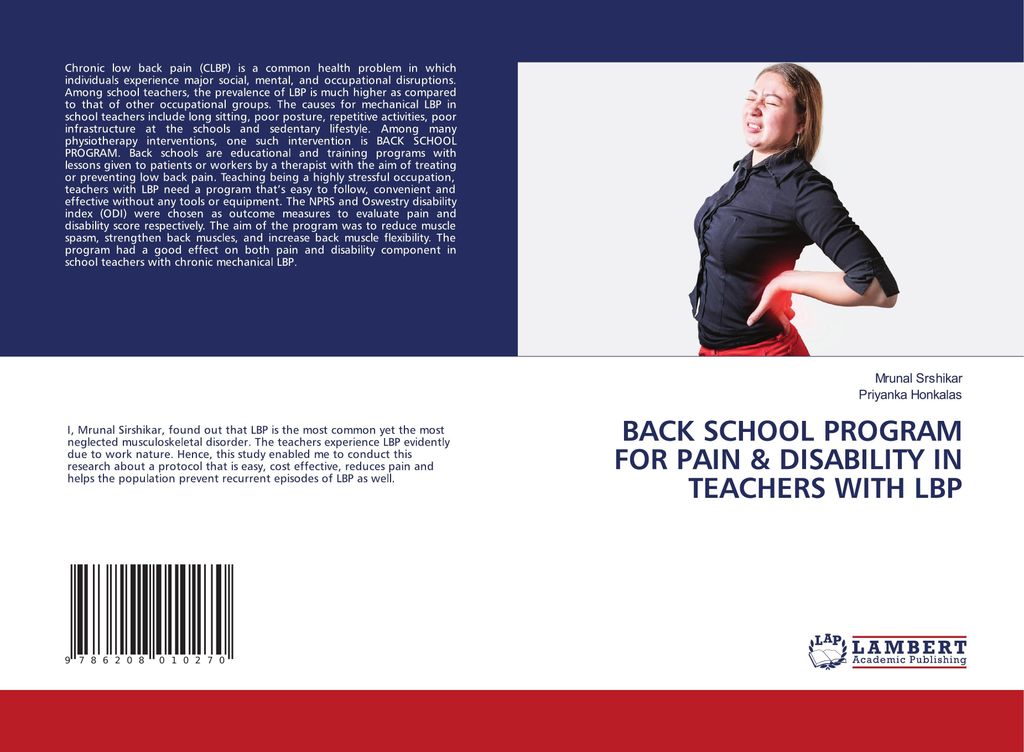 Back School Program For Pain & Disability In Teachers With Lbp