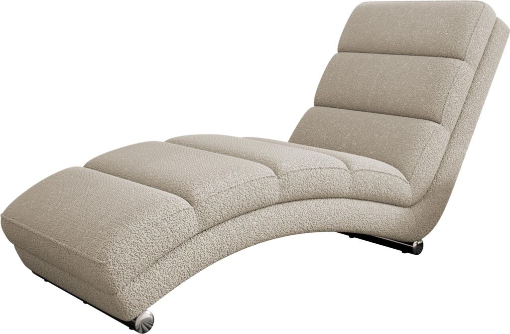 MIRJAN24 Sessel Holiday Premium, Stilvoll Liegesessel mit verchromte Füße, Design Relaxliege (Farbe: Baloo 2074)