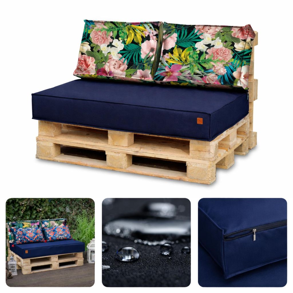 Coussin de palette 120x80 set pour meubles en palette Image du produit 