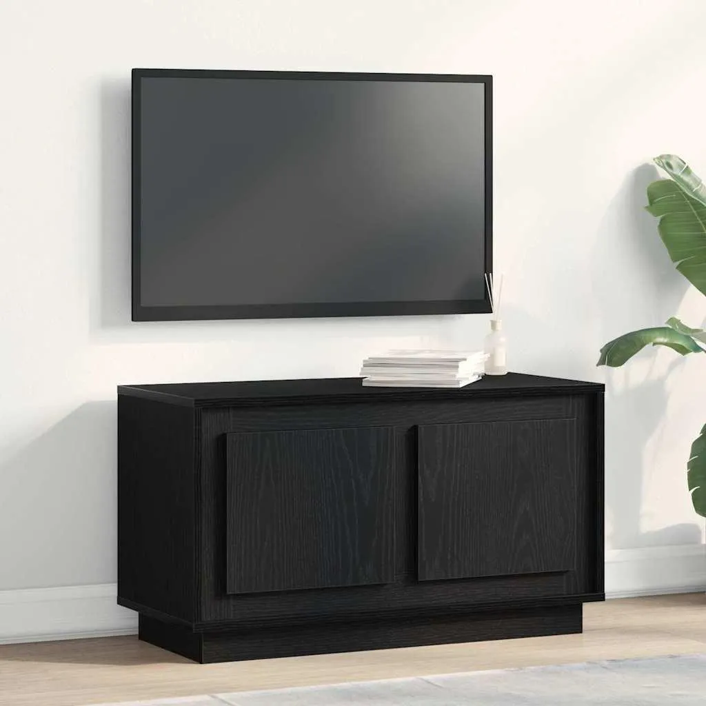 Supporto TV Rovere Nero 80cm Maison Exclusive | Estetica Minimalista
