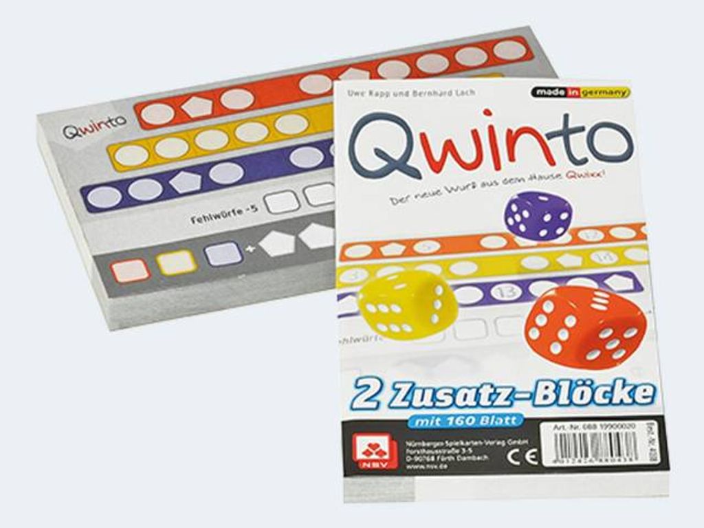 Qwinto - 2 Zusatzblöcke 160 Blatt Produktbild 