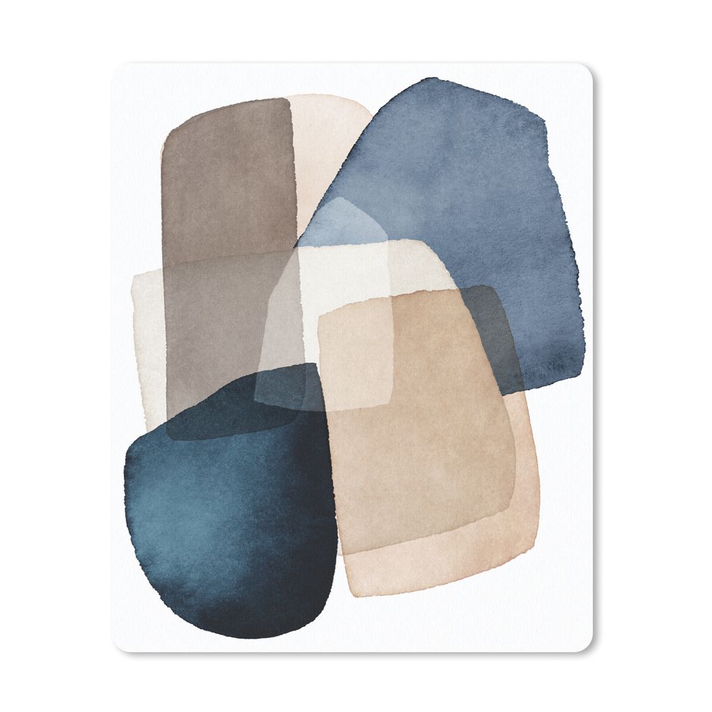 MuchoWow Mauspad Mousepad Abstrakt - Kunst - Aquarell - Design 19x23 cm - Mousepads - Maus Mat - Pad - Mausunterlage - Mauspads - Spielen