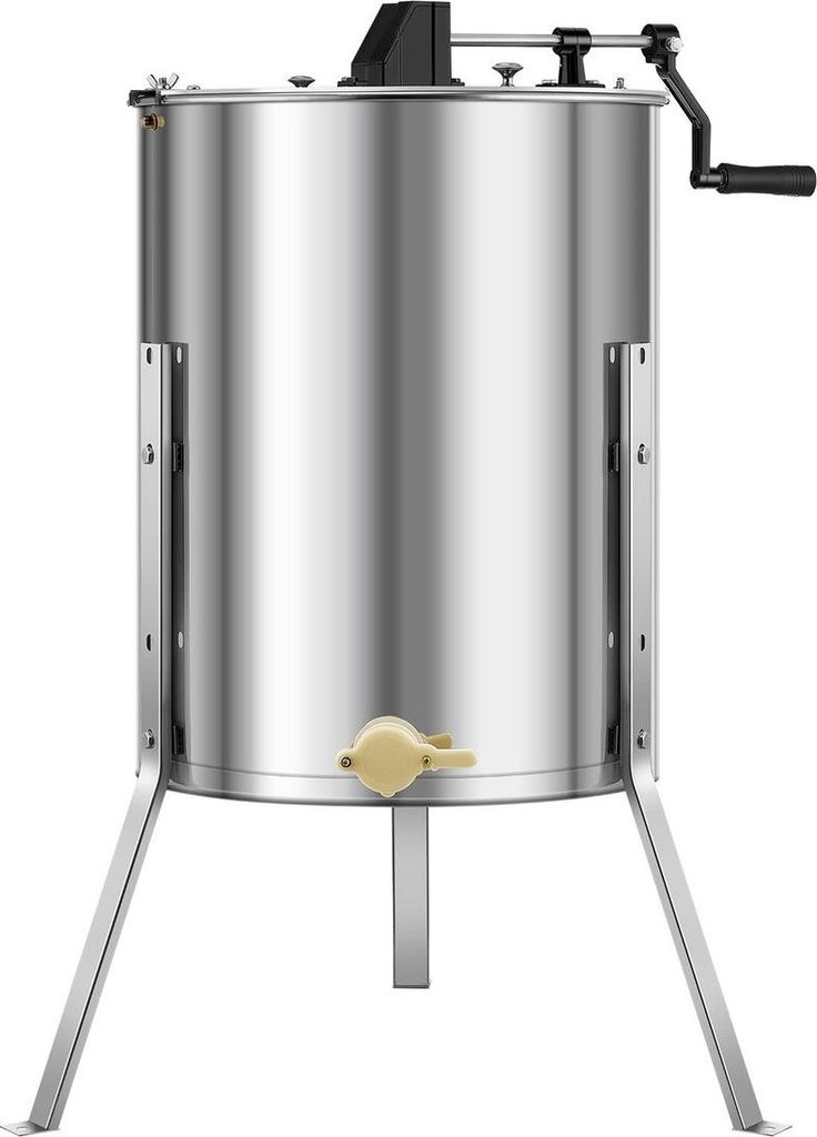 Manual Honey Extractor 4/8 Frame Honey Spinner Beekeeping Stainless Steel