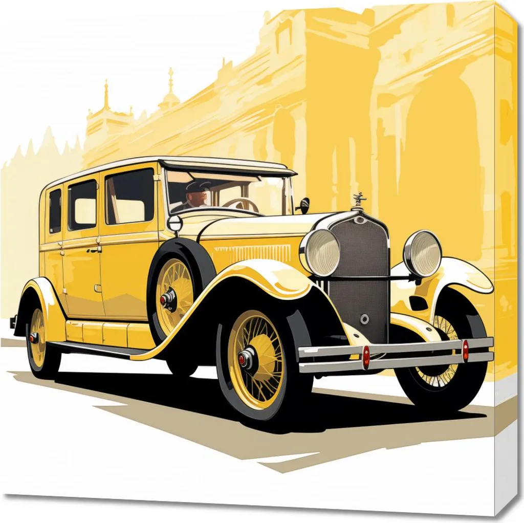 Stampa Artistica Auto d'Epoca 60x60 | Decorazione Design Automotive
