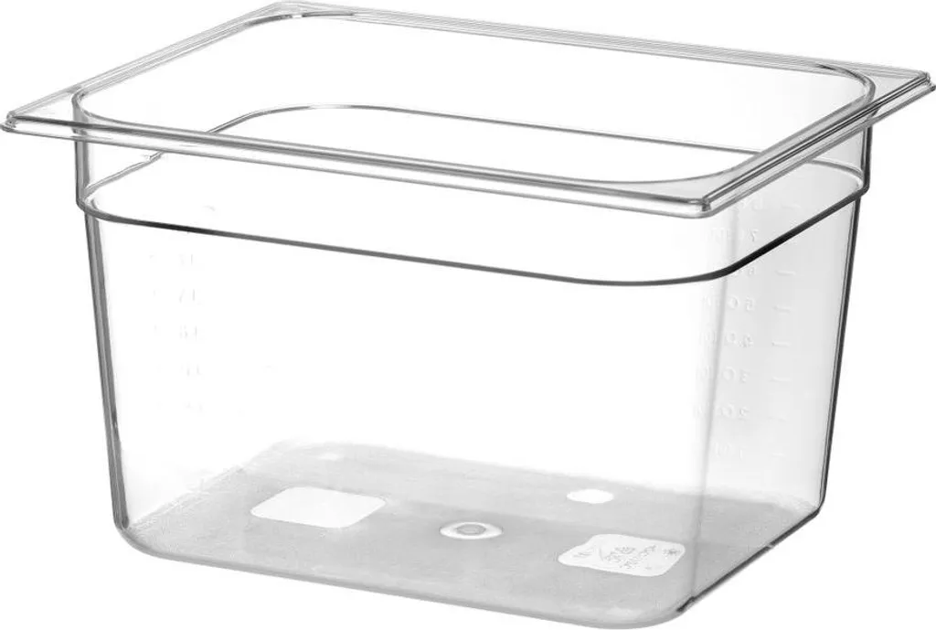 HENDI Contenitore gastronorm 1/2, Profi Line, GN 1/2, 6,5L, trasparente, 325x265x(H)100mm - 6