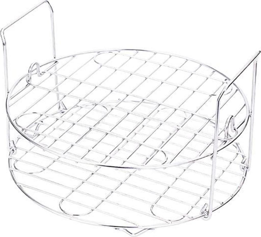 BBQ-Rack Multifunktionales Kochgestell Edelstahl BBQ-Grill Polierte Kanten Kochgestell Doppeltes Backblech