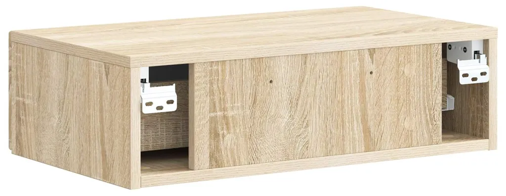 Table d'appoint murale pour optimiser petit espace chêne Sonoma