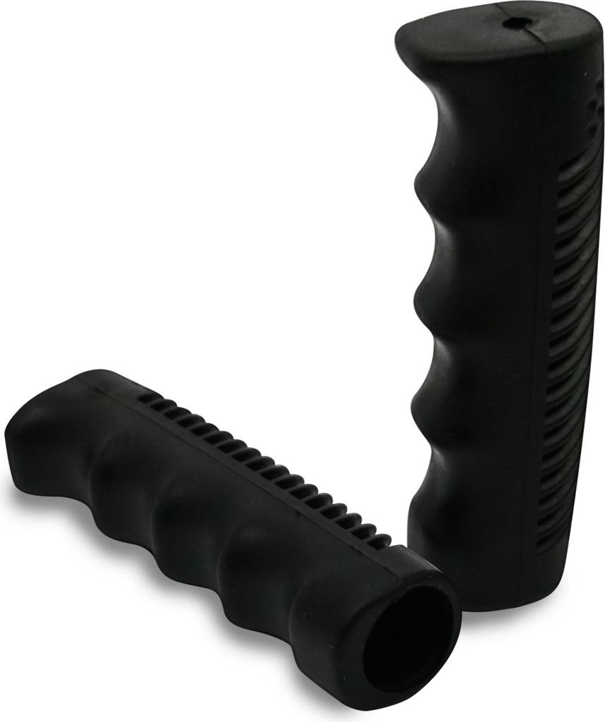 Schwarze Retro Fahrradgriffe – Extra weich, 110mm Länge, Produktbild 