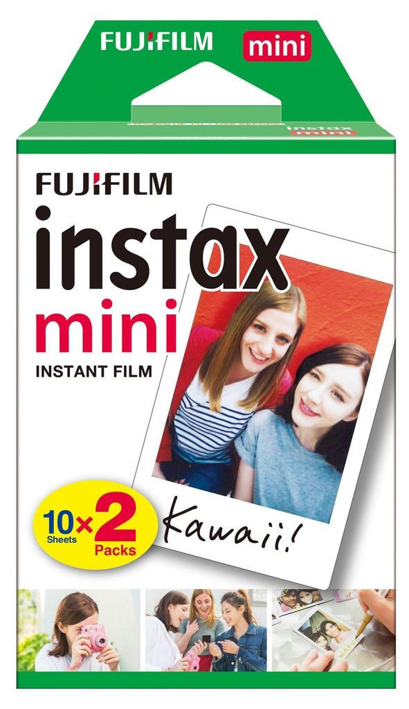 Fujifilm 16567828 1x2 Fujifilm instax mini Film white frame Productafbeelding 