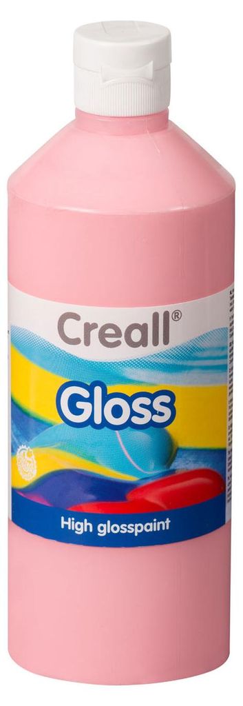 Creall Glanzfarbe rosa - 500ml Kinder Bastelfarbe Malfarbe
