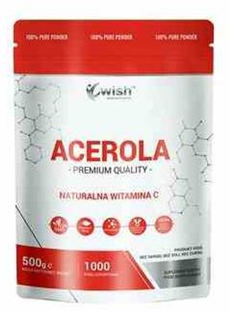 Wish Acerola prírodný vitamín C v prášku 500g Obrázok produktu 