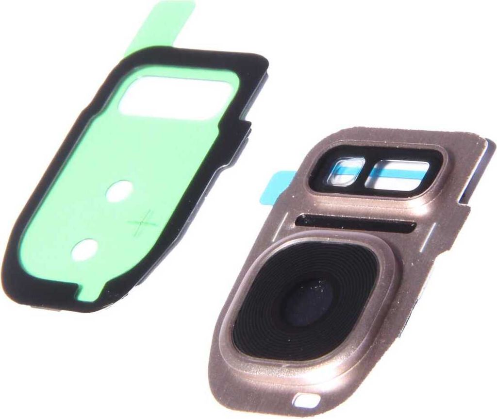 Kamera Linse (Glas) mit Rahmen (hinten) für Samsung Galaxy S7 Edge, gold