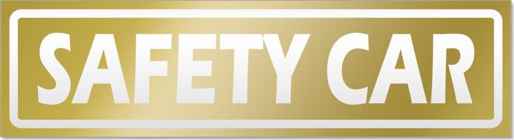 Safety Car invertiert Magnetschild Schild magnetisch