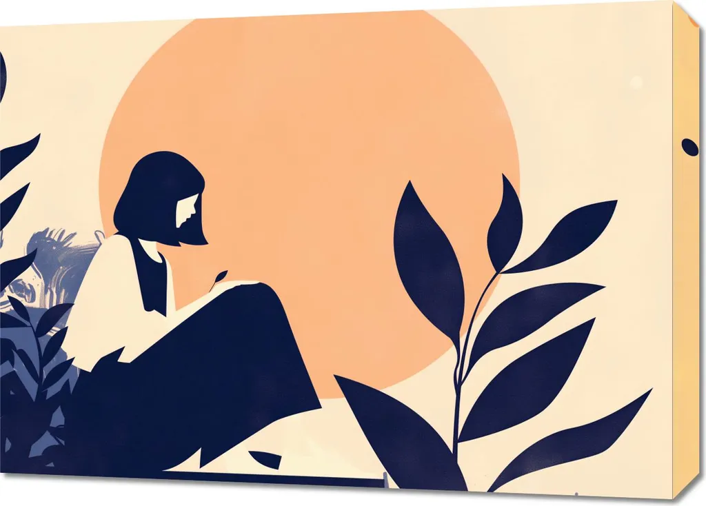 Relooker un Mur Vide avec l'Image Contemplation 70 x 50 cm Elégante