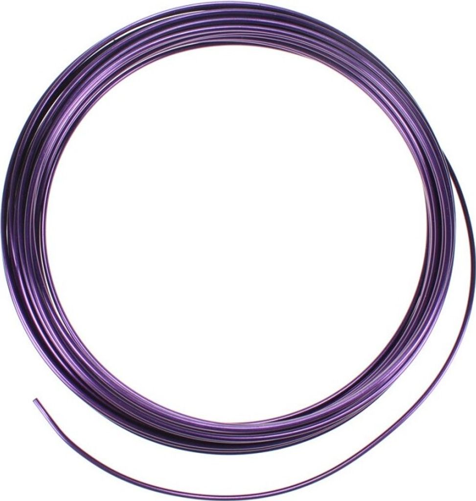 12m Aluminiumdraht Ø 2mm Aludraht Basteldraht Dekodraht Schmuckdraht aubergine