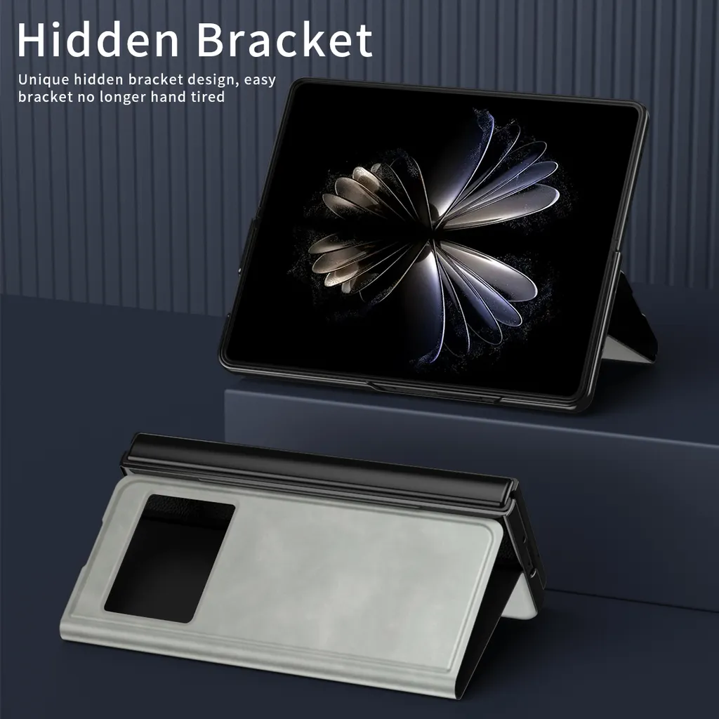 Recensione Cover Xiaomi Mix Fold 2: Pelle Grigia e Stand Smart - 4