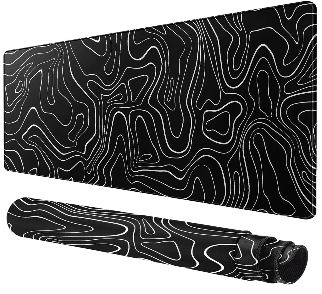 Grand tapis de souris 800x400 avec bords cousus et face antidérapante
