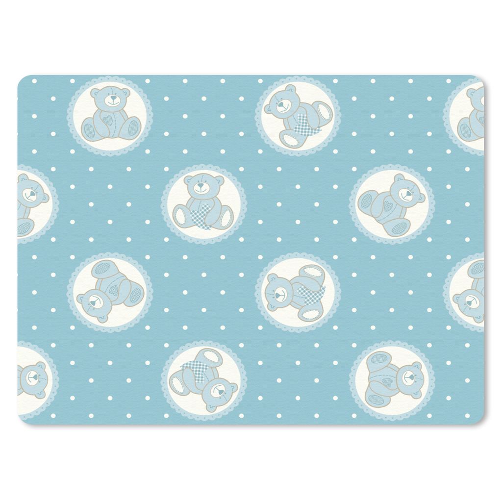 MuchoWow Mauspad Mousepad Teddybär - Plüschtiere - Muster - Stofftiere 40x30 cm - Mousepads - Maus Mat - Pad - Mausunterlage - Anti Rutsch