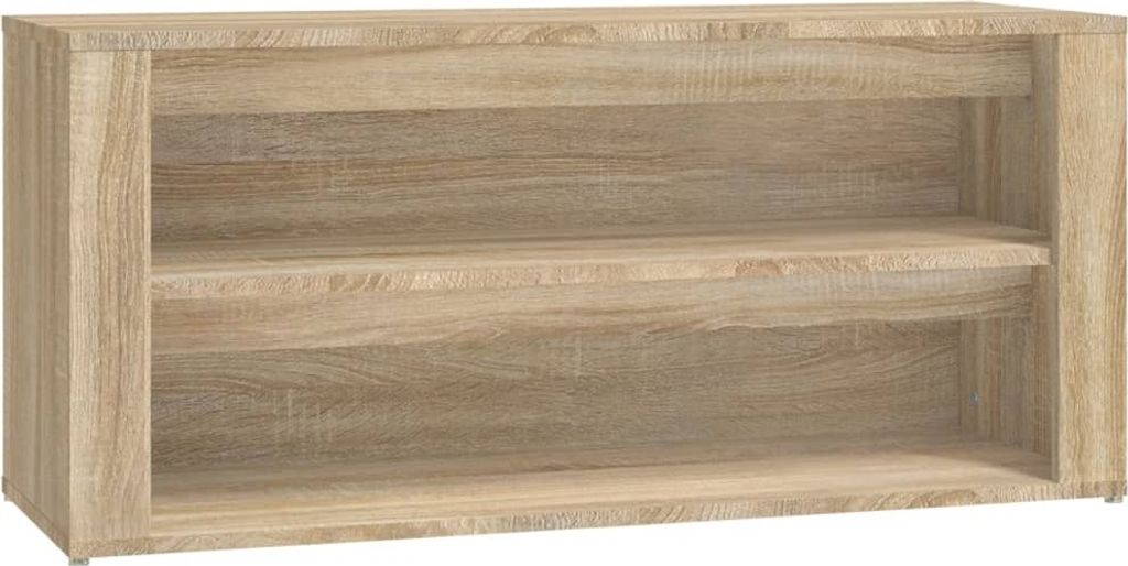 vidaXL Schuhregal Sonoma-Eiche 100x35x45 cm Holzwerkstoff