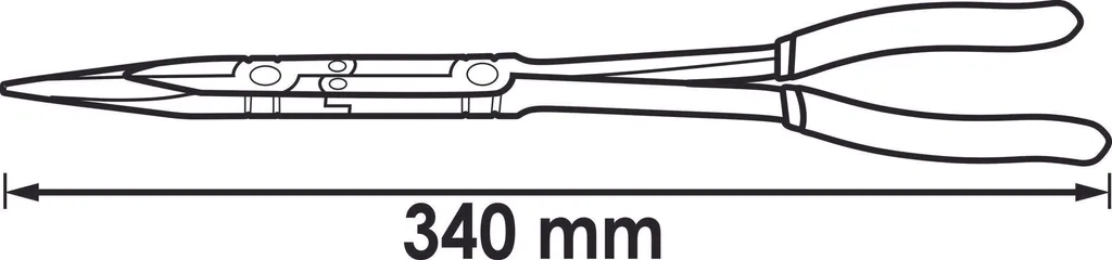 Pince à bec plat VIGOR V2783 340mm pour débloquer les accès étroits