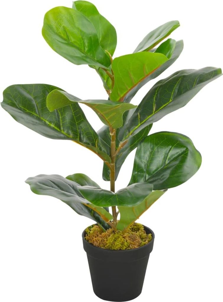 Künstliche Pflanze Geigen-Feige mit Topf Grün 45 cm