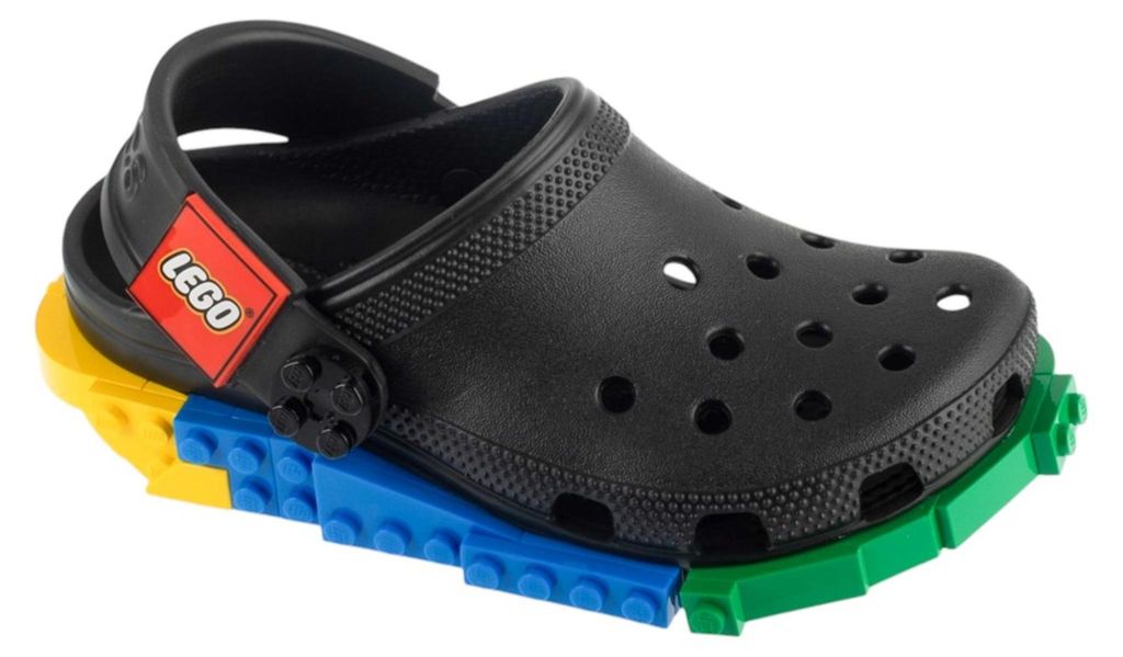 Crocs Hausschuh Uni 4WL LEGO Masterbrand System Clog Kids schwarz EU 32-33