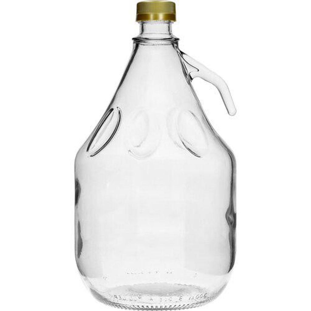 Biberon Verre 20L Avec Panier Plastique - Pour Vin, Liqueurs, Conserves - Ouverture Large 13.5cm