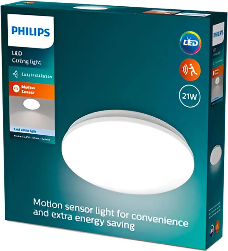 Plafoniera LED Philips 21W IP20 | Illuminazione Soffitto Interni Bianco