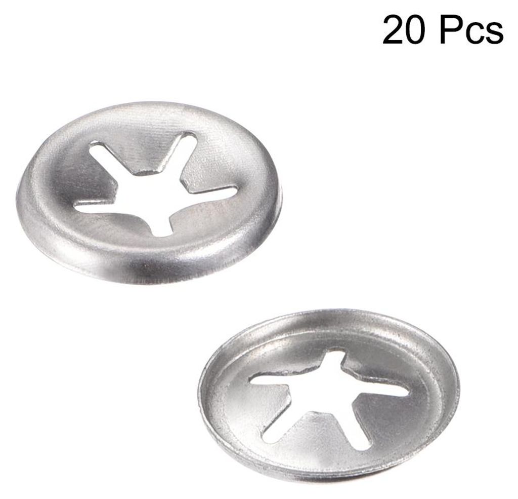 20 Stš¹ck Sicherungsscheiben M5 Klemmscheiben 4.6mm Innendurchm. 12 mm Au?endurchm. Unterlegscheiben Drš¹cken Verriegelung Clip 304 Edelstahl