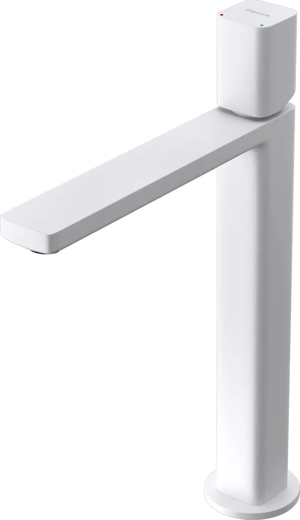 Miscelatore Lavabo Alto Bianco doporro WAO-7901: Eleganza per il Bagno