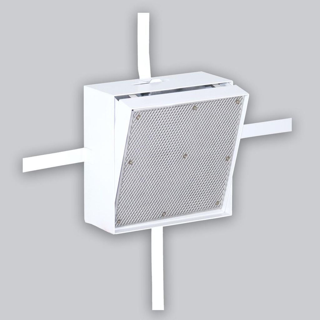 Kipp-Putztür M 180 x 180 mm, Edelstahl weiß