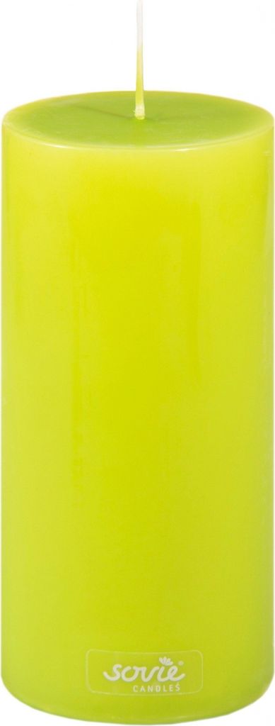 Stumpenkerze Kiwi, Ø 70 x 150 mm - Brenndauer ca. 82 Stunden