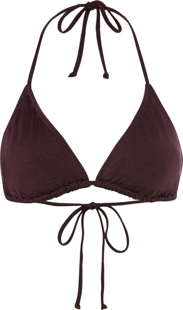 LSCN by Lascana Triangel-Bikini-Top aubergine Größe 38 Cup C/D
