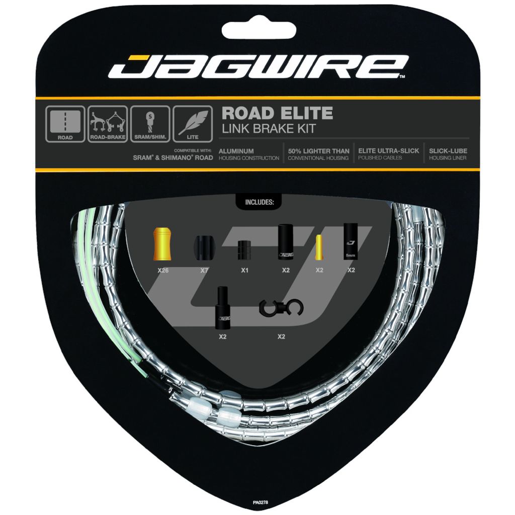 Jagwire RCK701 Road Elite Link Brake Kit, silver