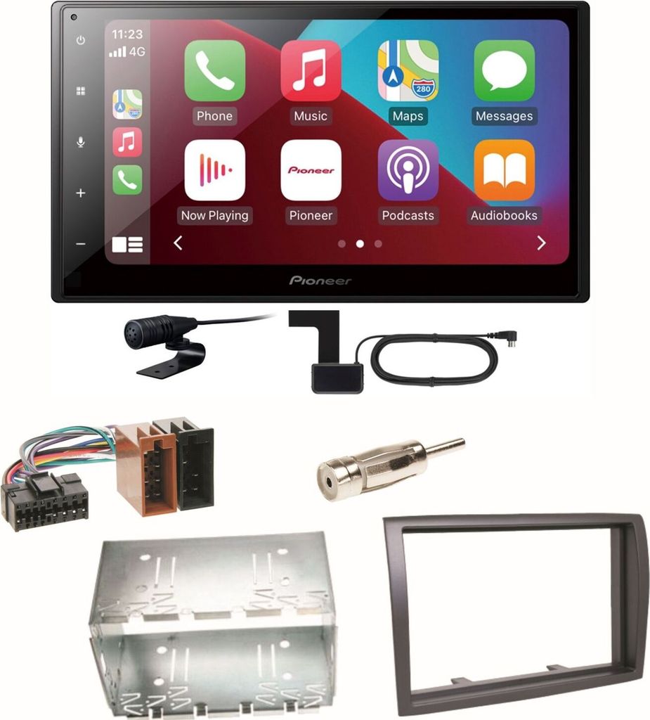 Pioneer SPH-DA160DAB Android Auto CarPlay Einbauset für Fiat Ducato Boxer Jumper