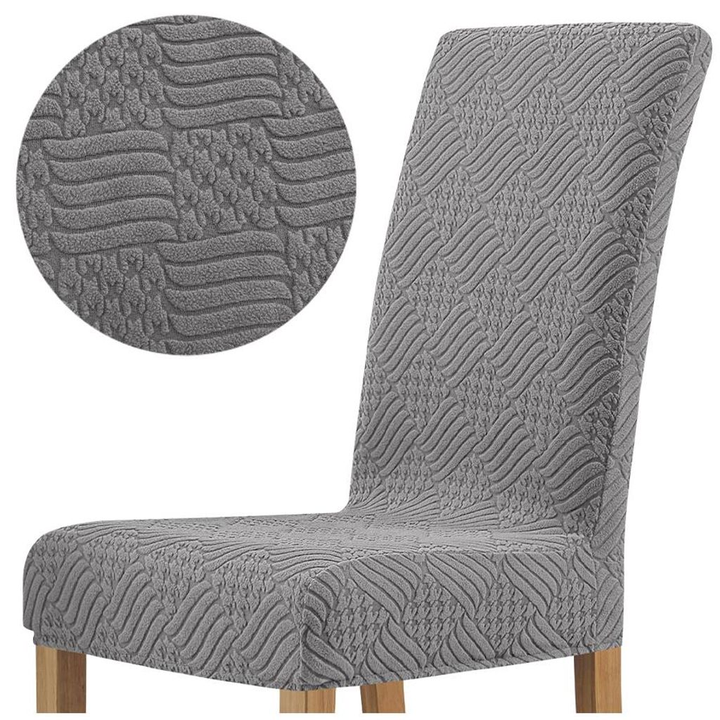Dicker Jacquard-Stuhlbezug mit geprägtem Rautenmuster in Produktbild 