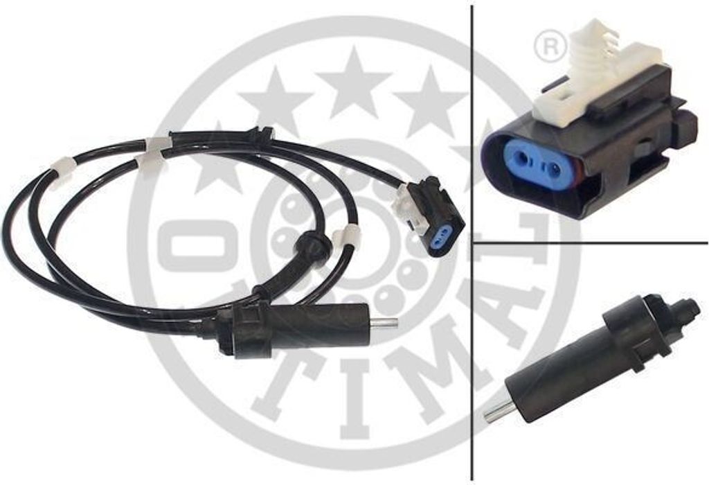 OPTIMAL ABS Sensor Raddrehzahl Hinten Links für FORD Produktbild 