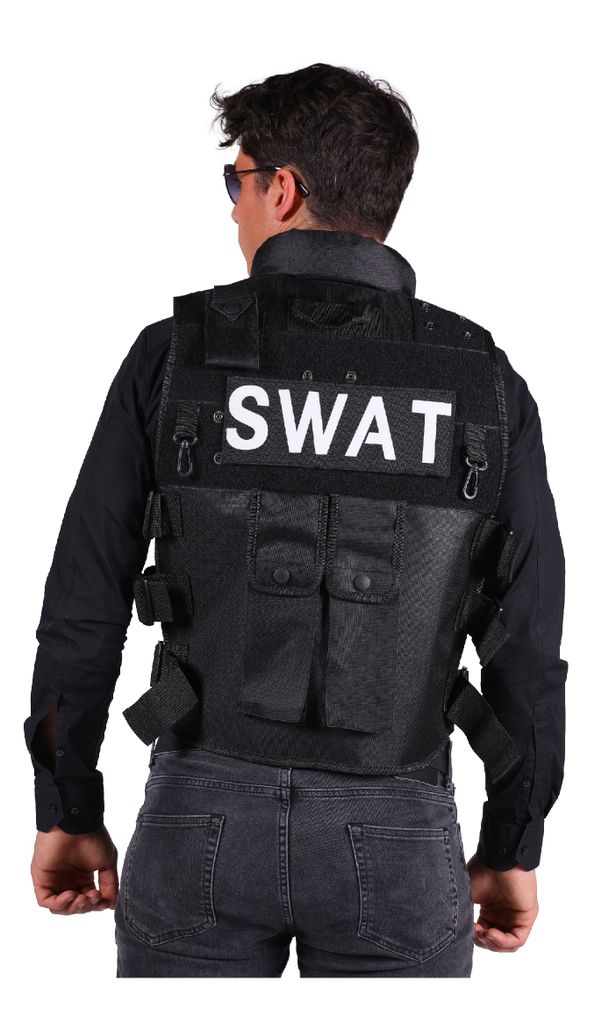 T2963-0100 schwarz Kinder SWAT Weste Polizei