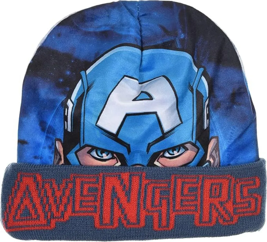 Cappello Invernale Marvel Avengers per Ragazzi | Berretto Caldo 52-54cm
