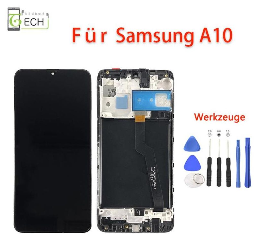 Für Samsung Galaxy A10 2019 A105 LCD Display mit Rahmen Produktbild 