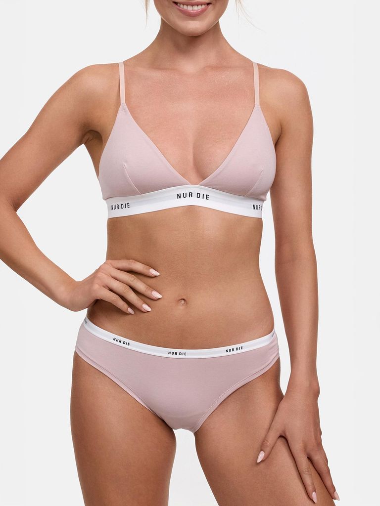 Nur Die Soft-BH 2-Pack Sportiv - schwarz/rose - Größe 40-42